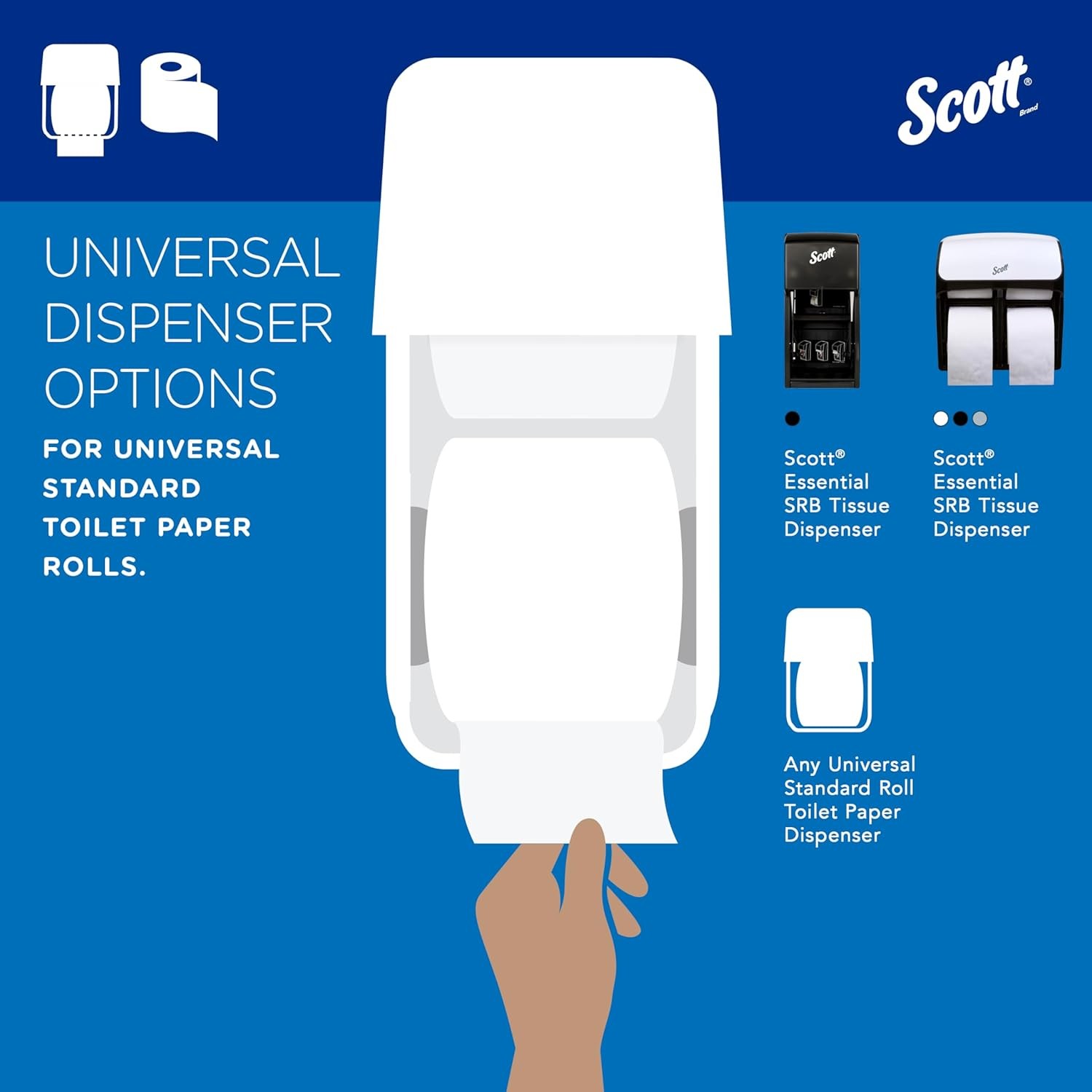 Scott Professional 100% Recycled Fiber Standard Roll Bulk Toilet Paper (13217)