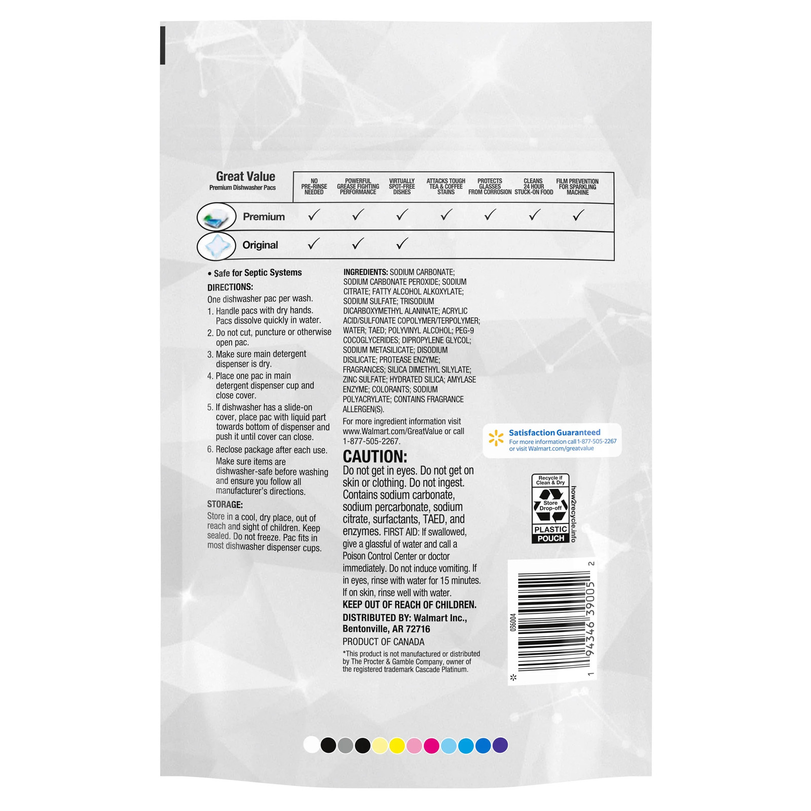 Premium Dishwasher Pacs, Fresh Scent, 26 Count