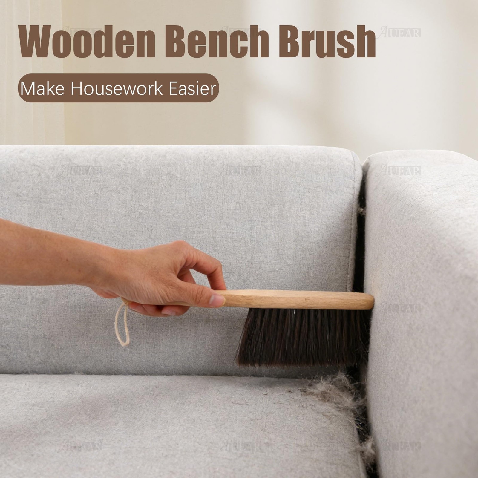 Wood Dusting Brush Cleaning Duster 11.4 Inches Fiber Bench Brushes for Home