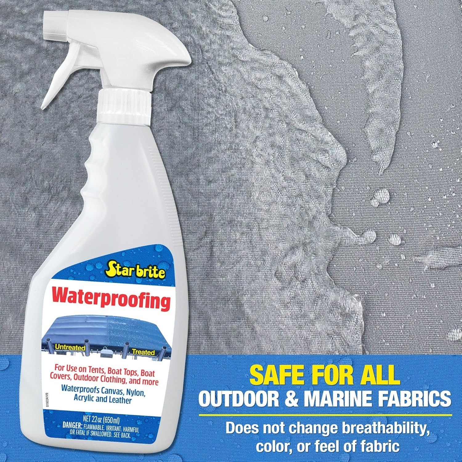 Waterproofing Spray, Waterproofer + Stain Repellent + UV Protection for Boat …