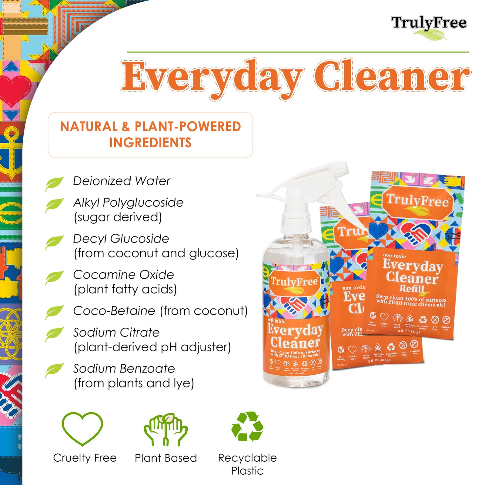 Everyday Cleaner Multipurpose Cleaner Spray Kitchen Counter Cleaner Natural Clea