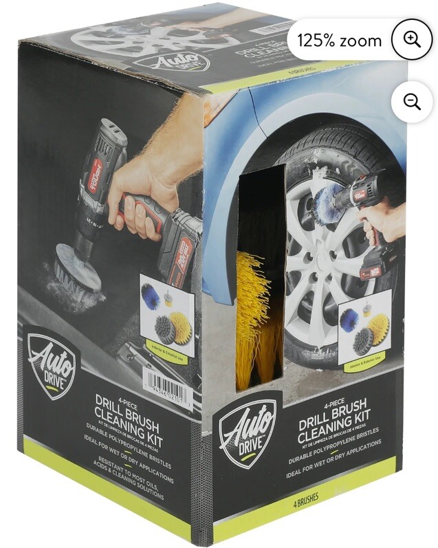 All Purpose Durable Time Saving Drill Brush Cleaning Kit – 4 Piece