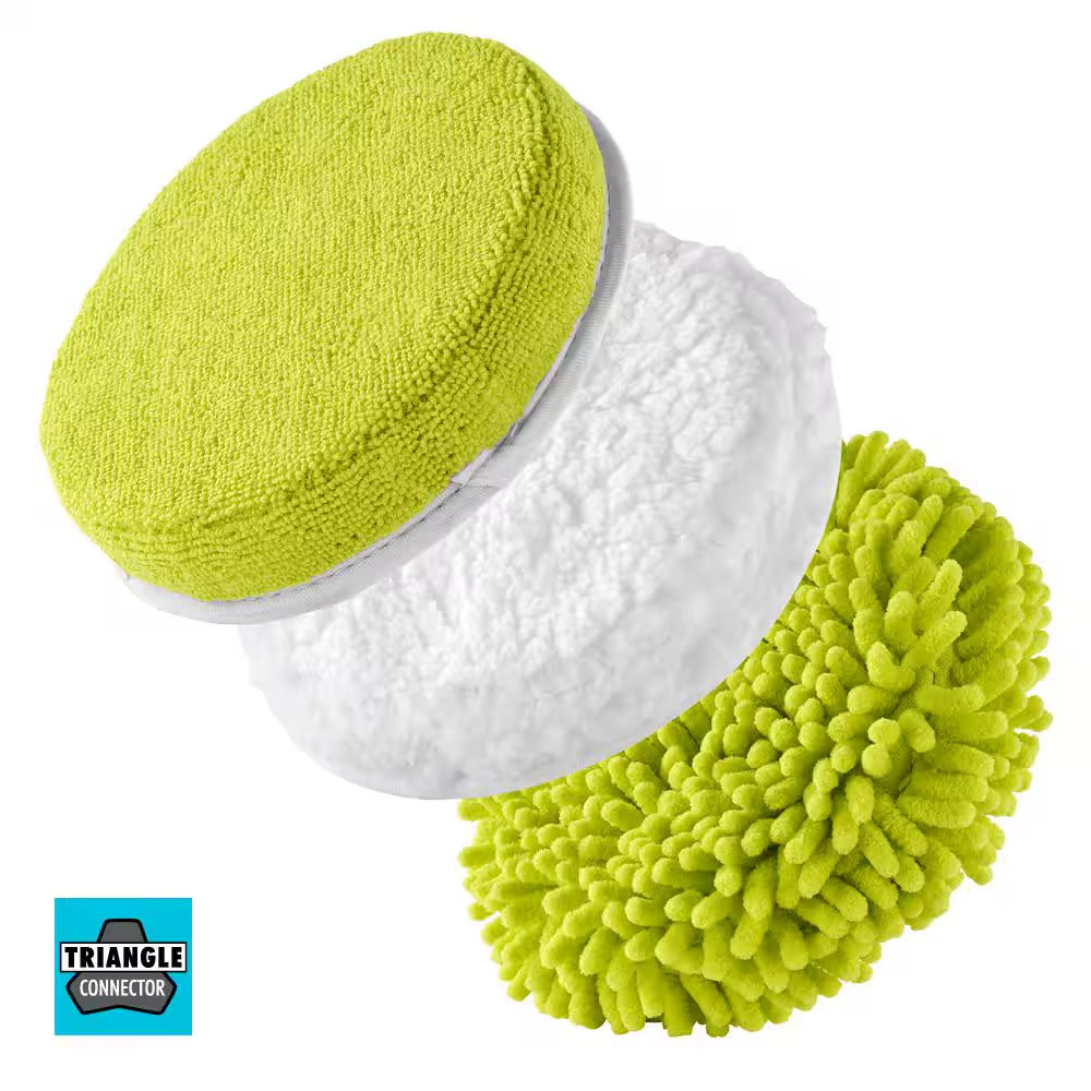 6 In. 3-Piece Microfiber Cleaning Kit for P4500 and P4510 Scrubber Tools