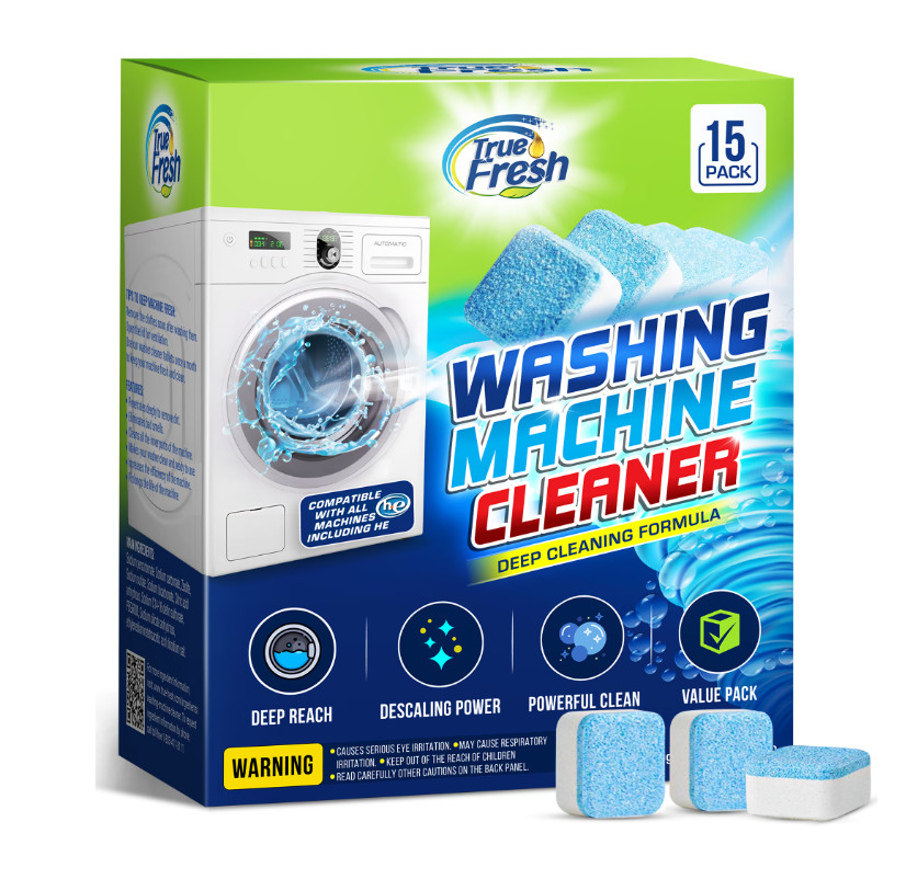 True Fresh Washing Machine Cleaning Tablets 15 Pack – Washer Cleaner Tablets