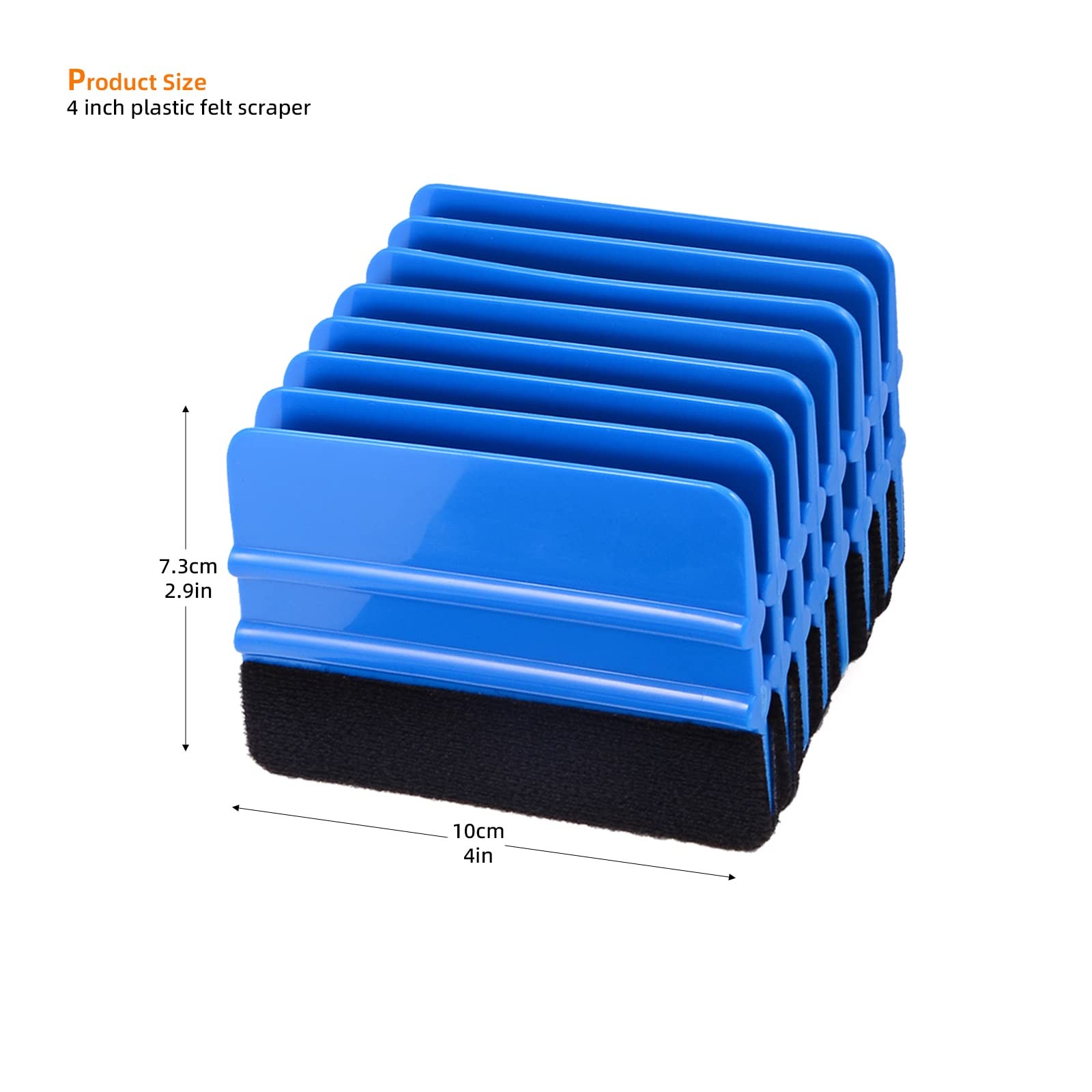 10pcs Vinyl Squeegee 4 Inch Car Vinyl Scraper Decal Applicator Window Tint Wa…