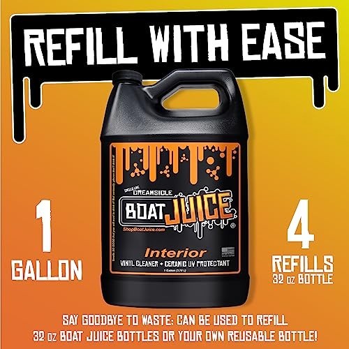 Boat Juice 2in1 Interior Boat Cleaner & Protectant | Vinyl Boat Seat Cleaner + C