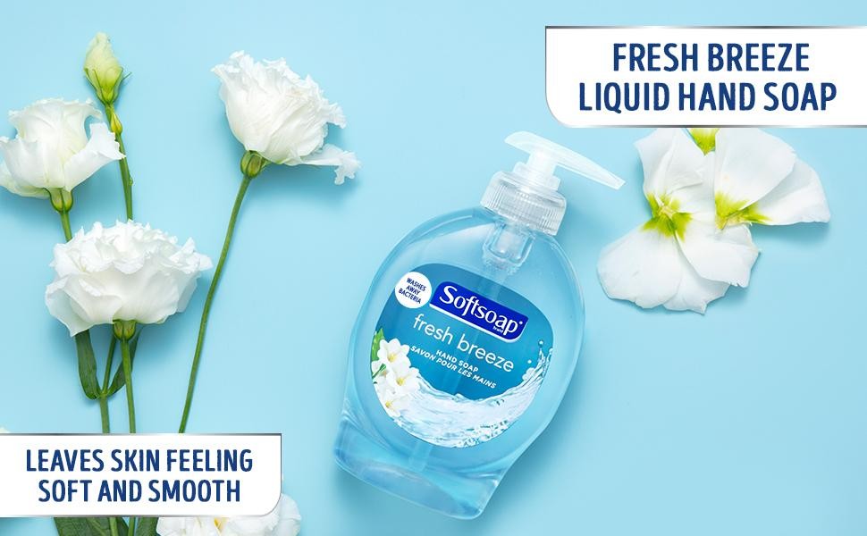 Liquid Hand Soap, Fresh Breeze – 7.5 Fl Oz (Pack of 6)