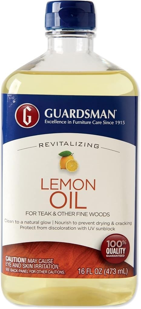 Revitalizing Lemon Oil Teak Furniture Cleaner Protects Wood Polish Restores