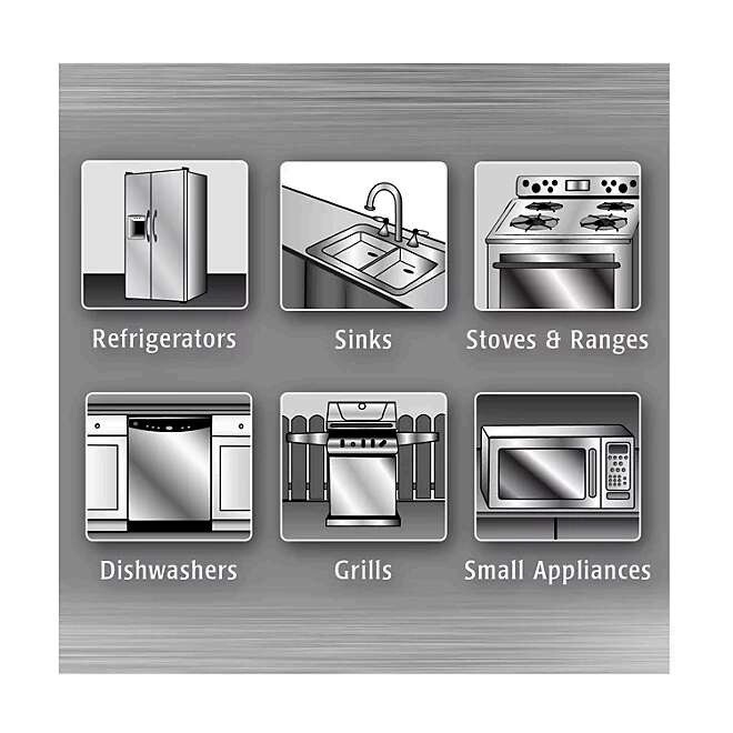 Weiman Stainless Steel Kitchen and Home Appliance Cleaner & Polish, 17 Oz.