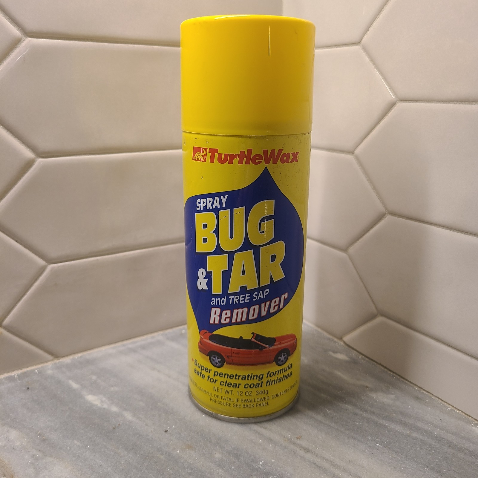 Vintage 1997 Turtle Wax Bug & Tar Remover Spray 3/4 Full