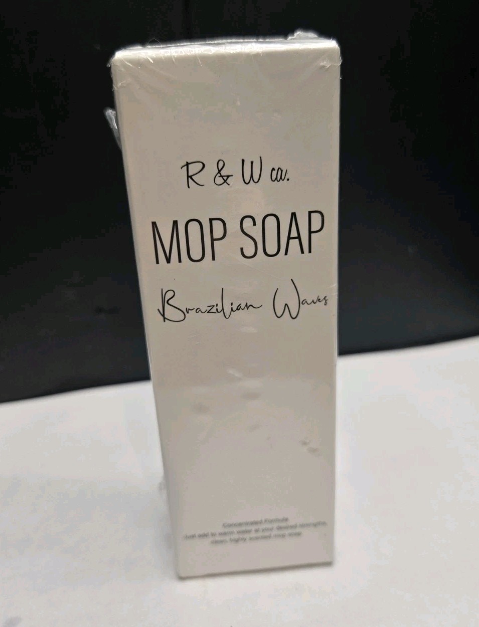 R & W Co Mop Soap Brazilian Waves 120ml Concentrated Floor Cleaner NEW Sealed.
