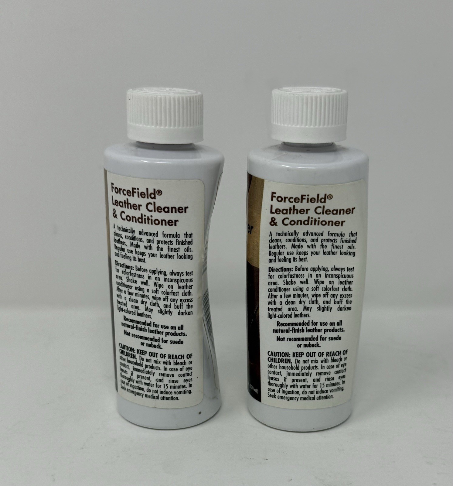 2 FORCEFIELD LEATHER CLEANER & CONDITIONER FURNITURE ACC 4oz Each FREE SHIPPING