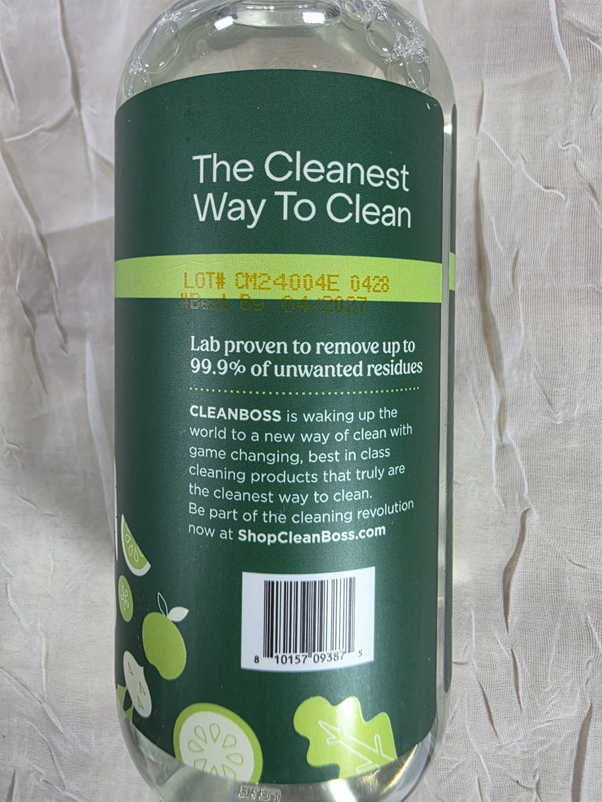JOY Clean Boss Eat Cleaner Fruit & Veggie Natural Wash & Preserver TWO