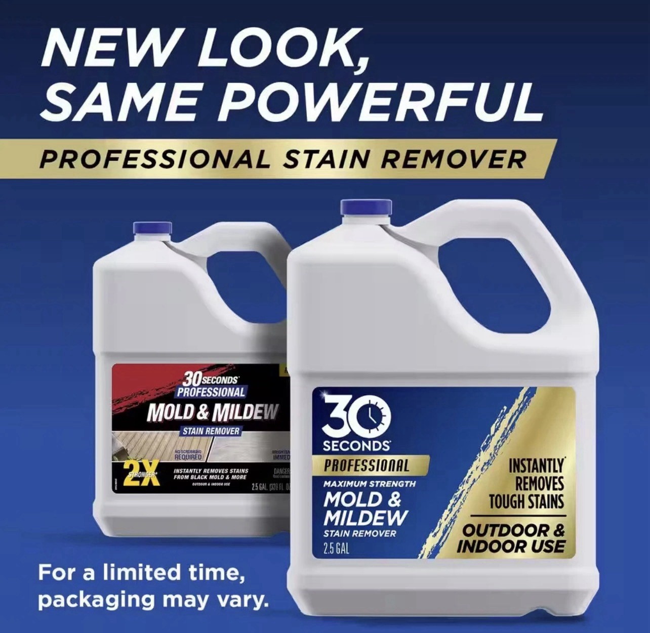 30 Seconds 2.5 gal Pro Outdoor Cleaner Mold & Mildew Stain Remover