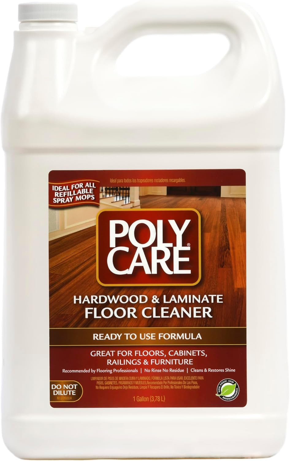 Hardwood Floor Cleaner Refill – 128 Fl Oz – Fresh- Refill for Spray Mops and Spr