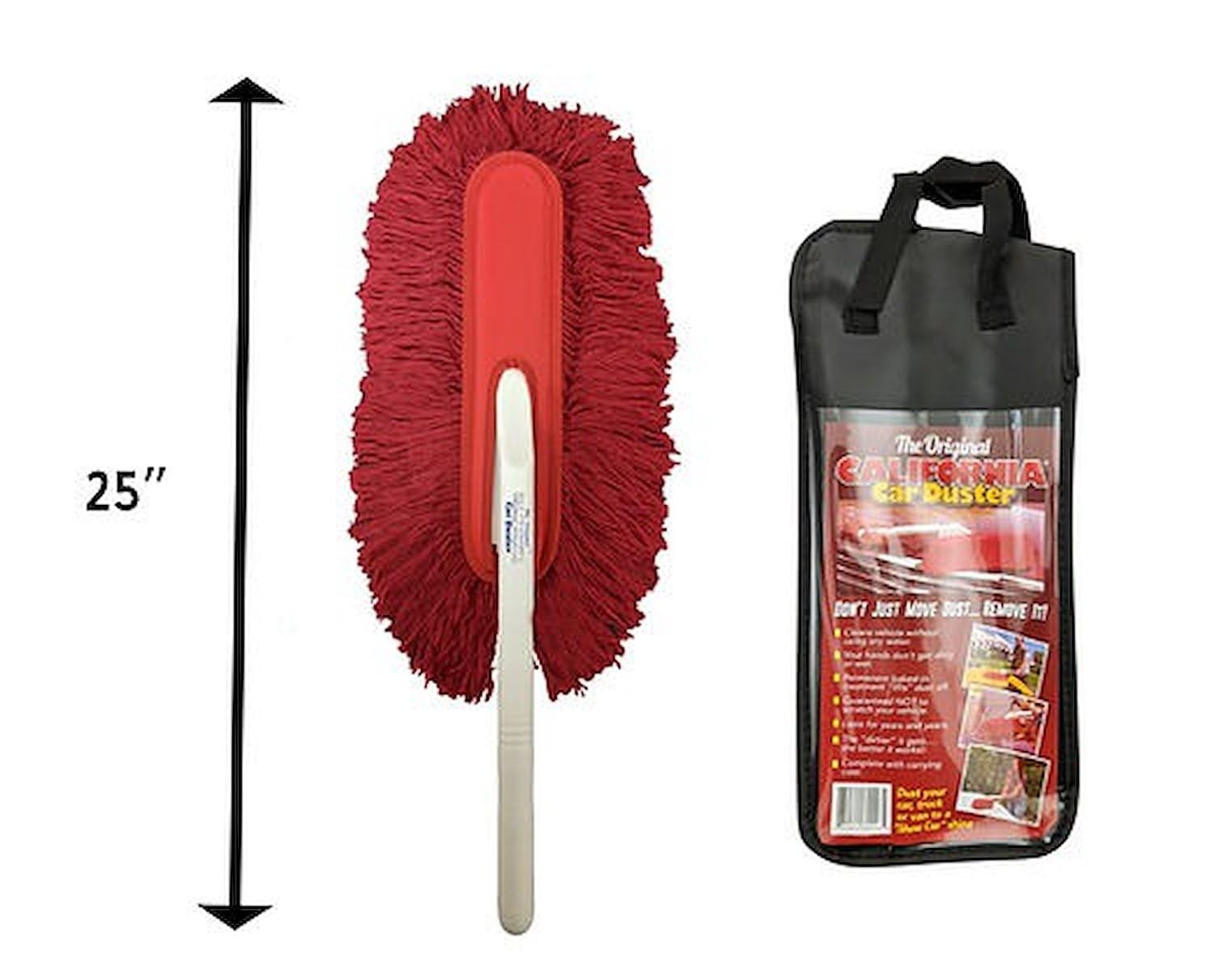 New Car Duster California Standard Model with Plastic Handle and Red Wax Treated