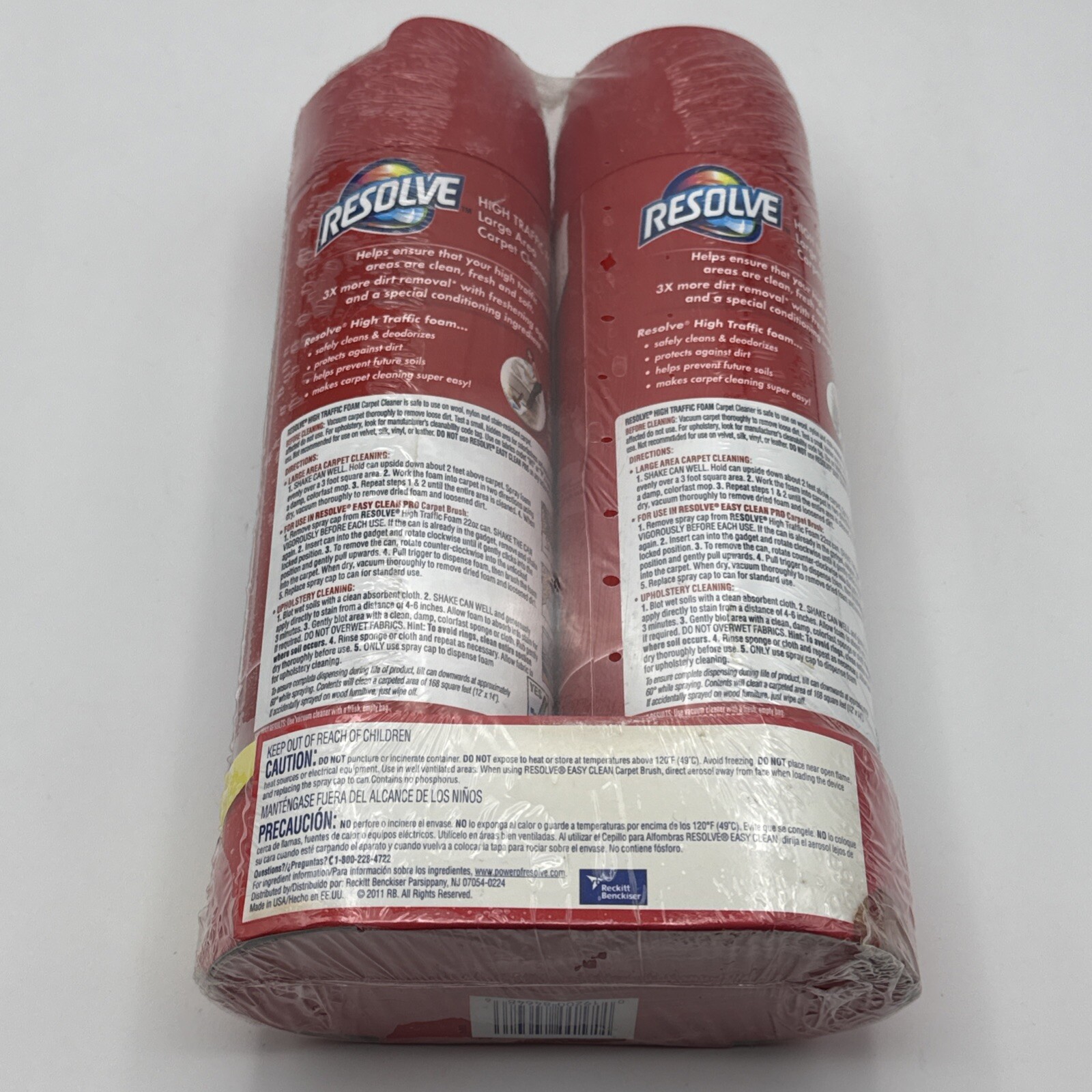 Resolve Dual Pack High Traffic Carpet Foam, 44 oz (2 Cans x 22 oz)