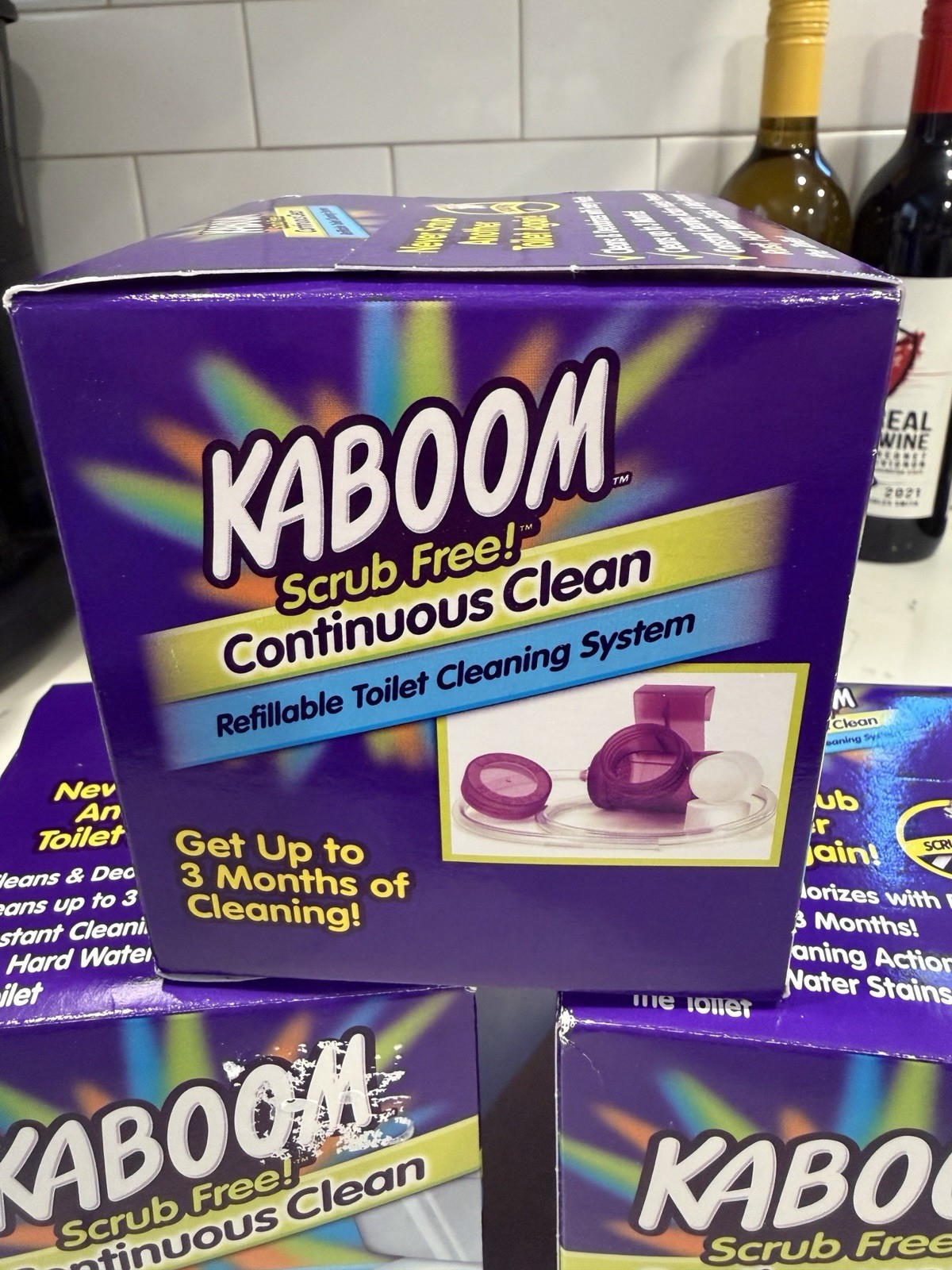 KABOOM Scrub Free Continuous Toilet Cleaning System Automatic Cleaner NEW 3 Box