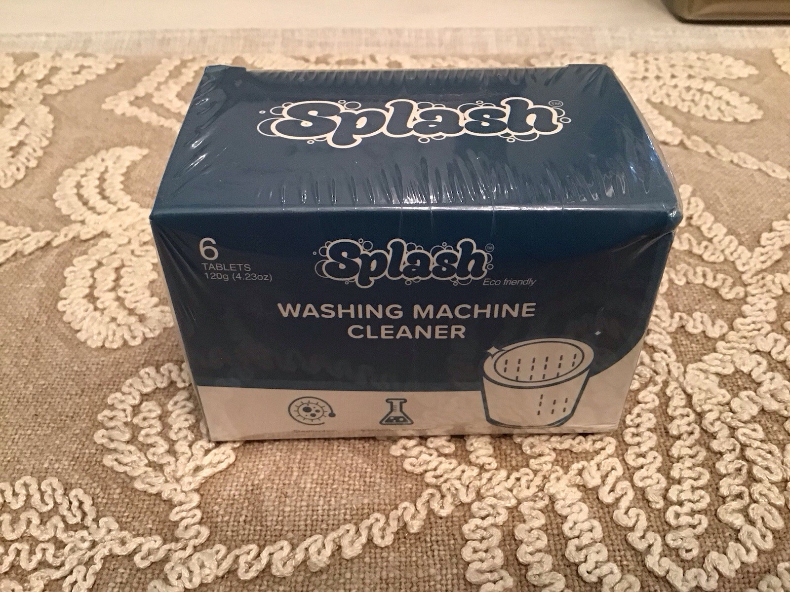 New Sealed SPLASH Spotless Eco-Friendly Washing Machine Cleaner, 6 Tablets
