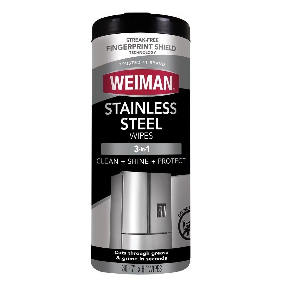 Stainless Steel Appliance Cleaning Wipes Streak Free Shine 30 Count 2 Pack