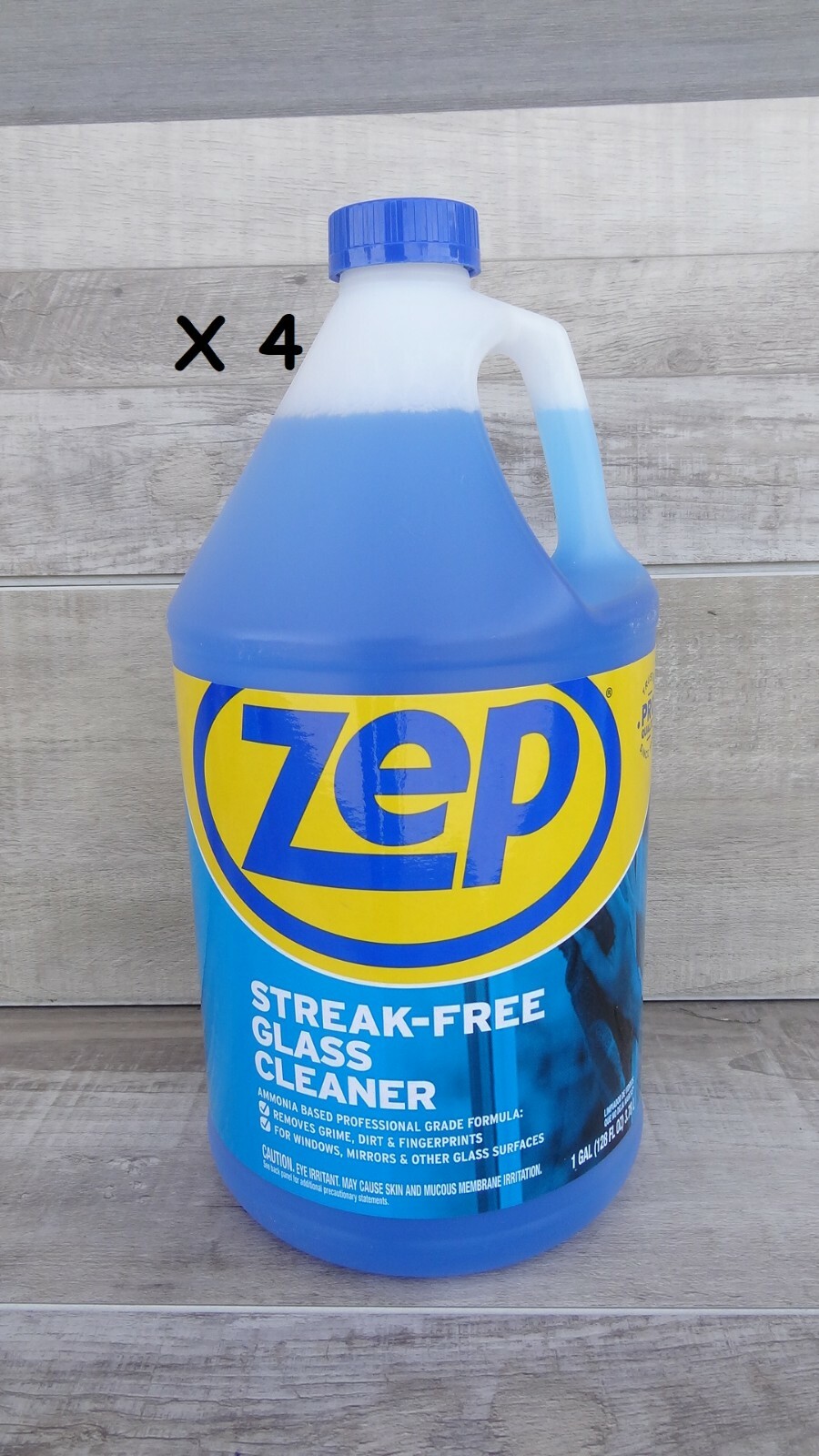 ZEP Streak-Free Glass Cleaner Ammonia Based Professional 1 Gal. (Case of 4)