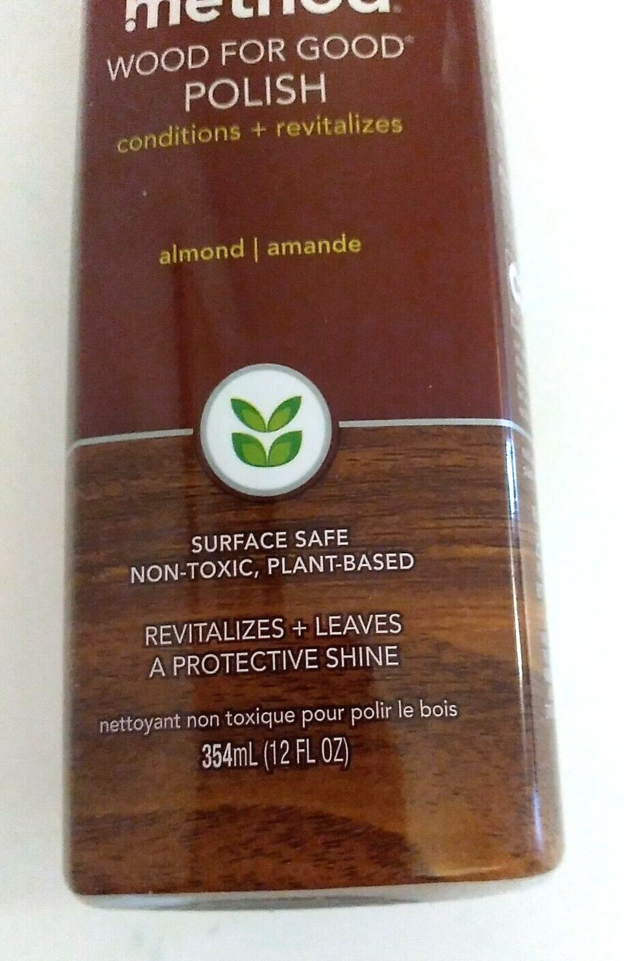 Method Wood For Good POLISH Conditions + Revitalizes Almond Spray 12 fl. oz New