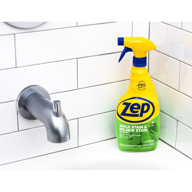 Zep Mold & Mildew Stain Remover Professional Industrial-Strength Cleaner – 32 fl