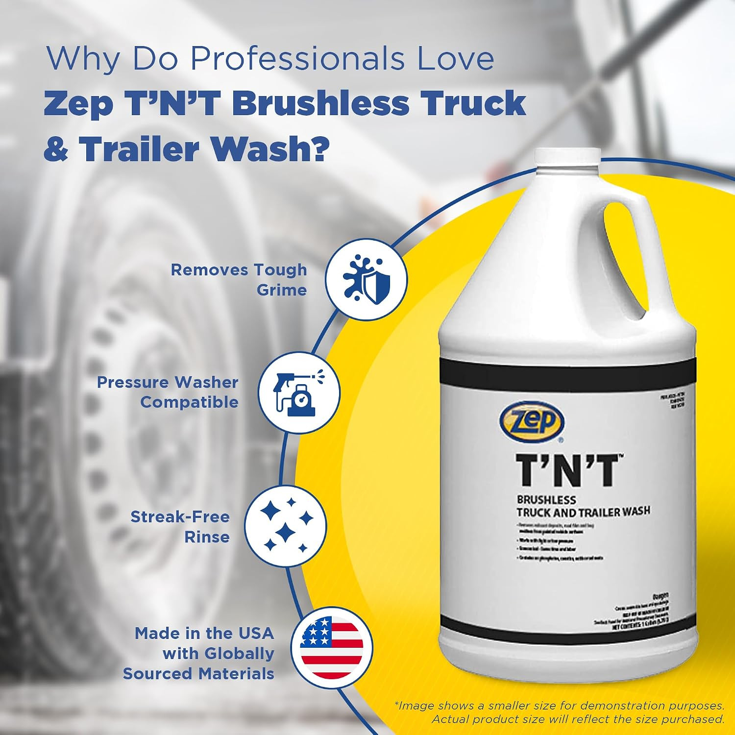 Zep Brushless T’N’T Truck and Trailer Wash – 5 Gallon (1 Pail) 37635