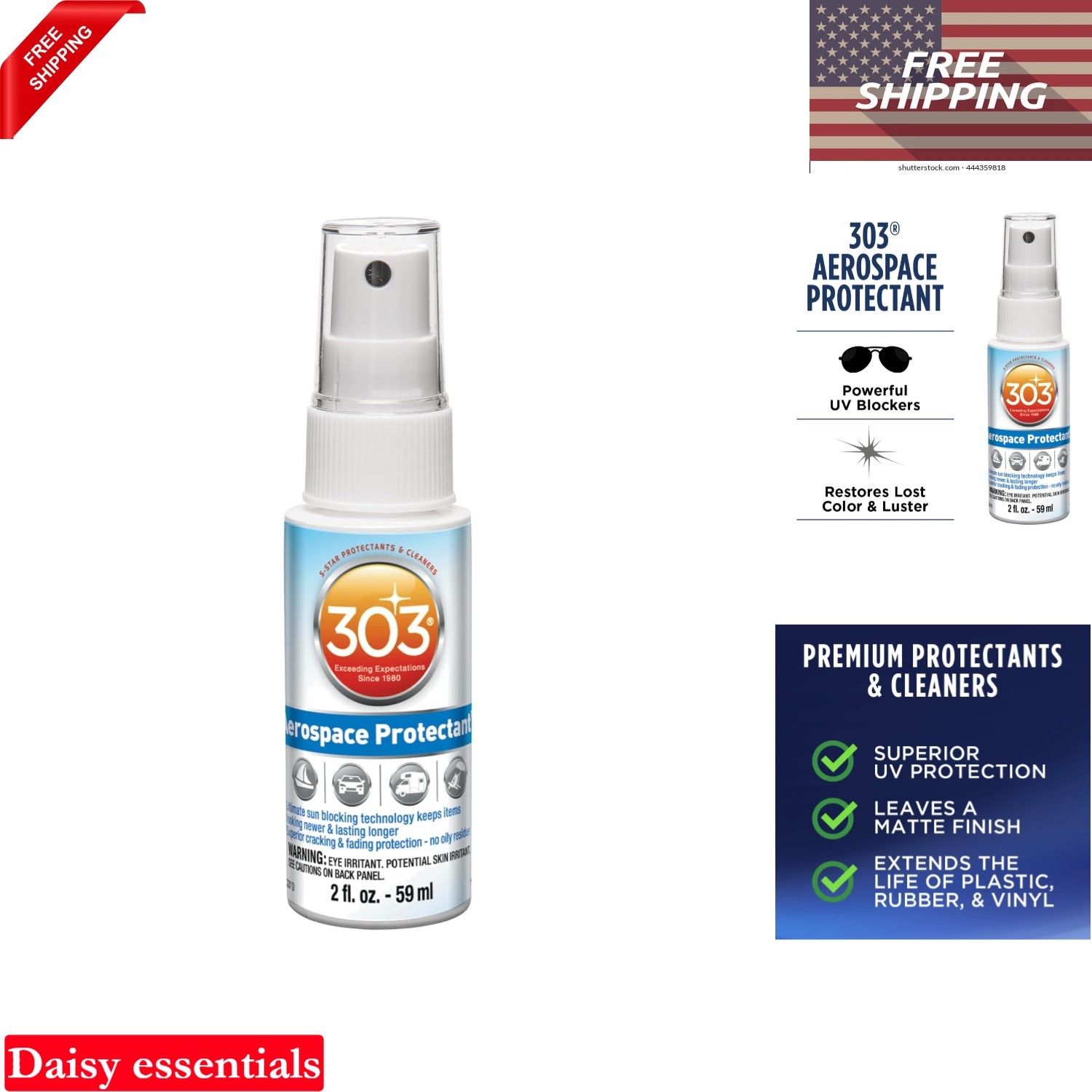 303 Aerospace Protectant UV & Stain Repellent Spray for Vinyl Plastic Rubber …