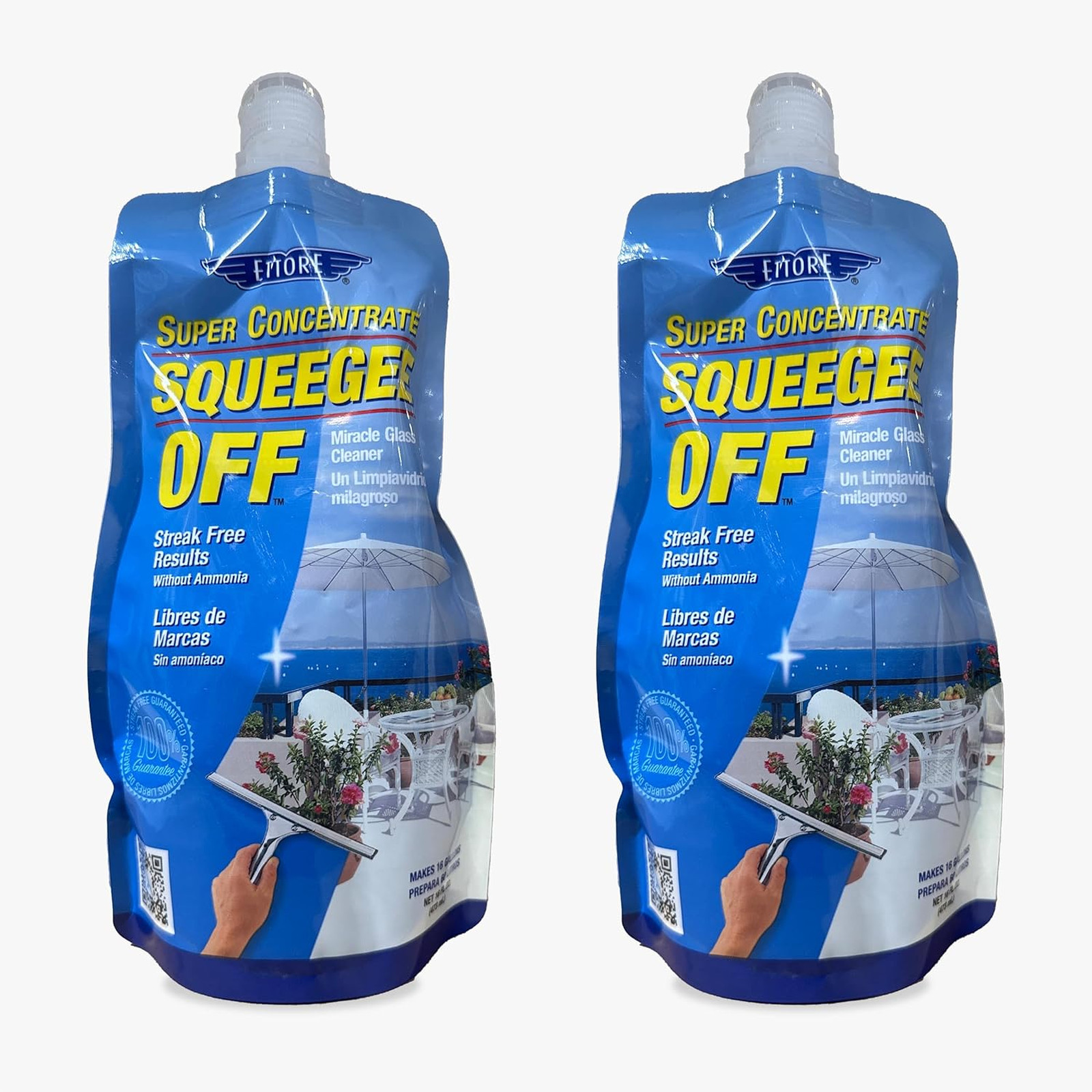 Window Cleaning Soap, Biodegradable Ammonia Free, 16 Fl Oz Pack of 2