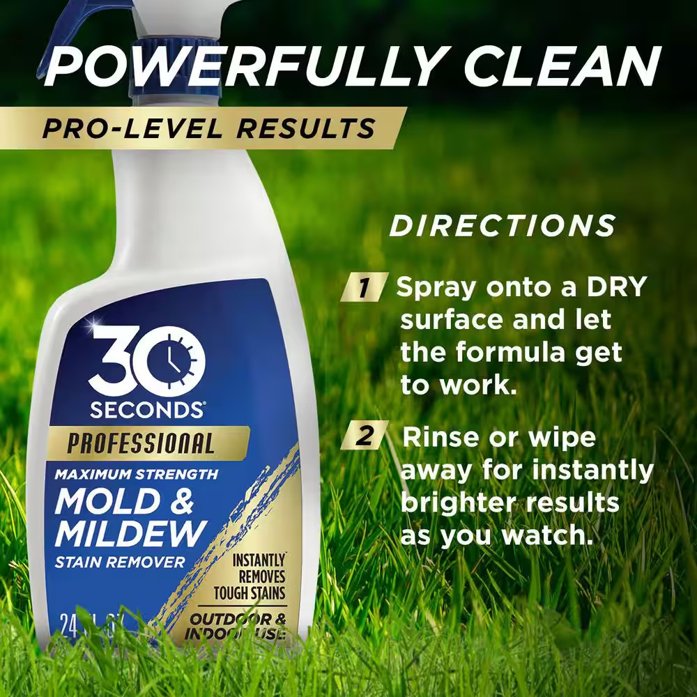24 Oz. Professional Outdoor Cleaner Mold and Mildew Stain Remover