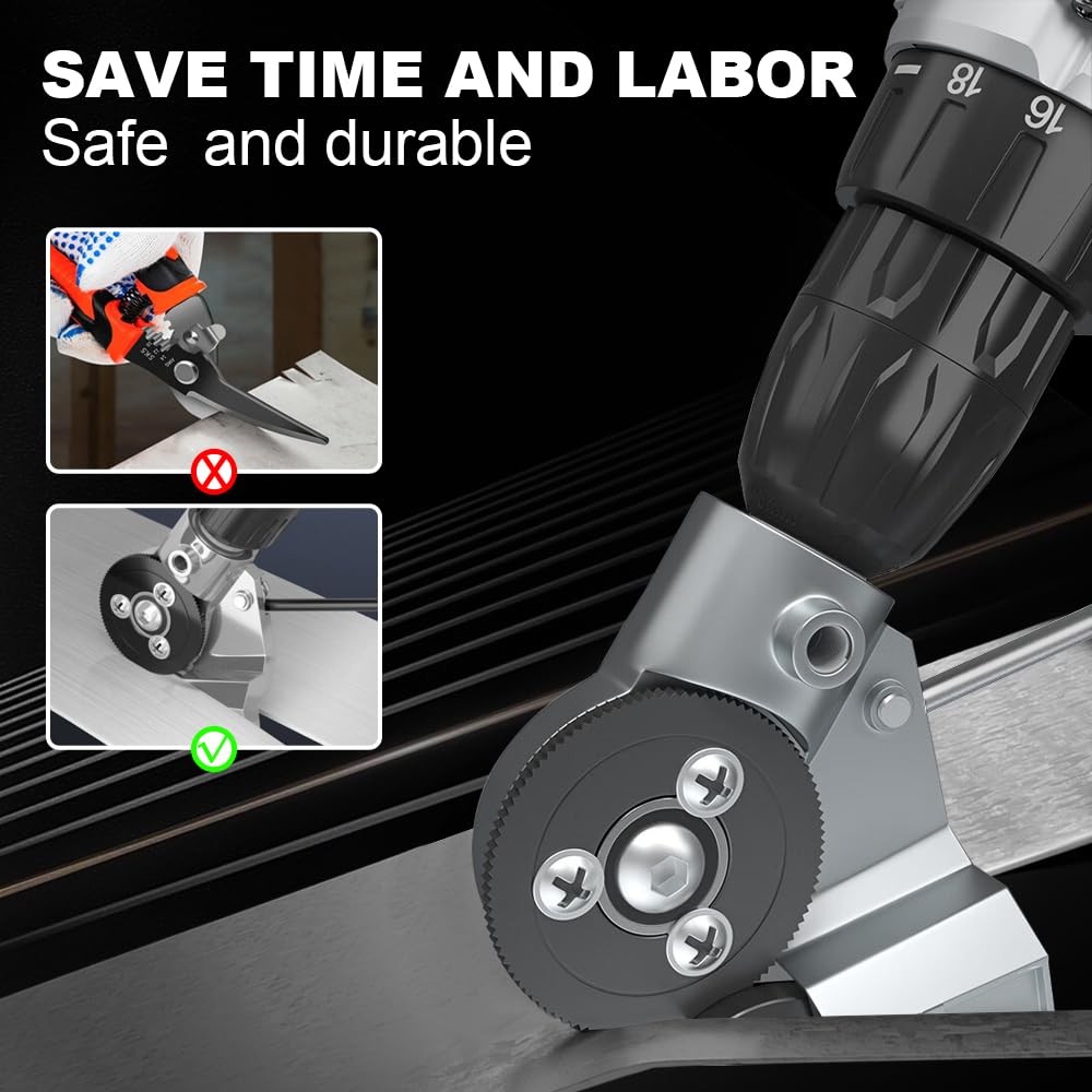 New electric drill metal cutter sheet metal cutting drill attachment sheet me…