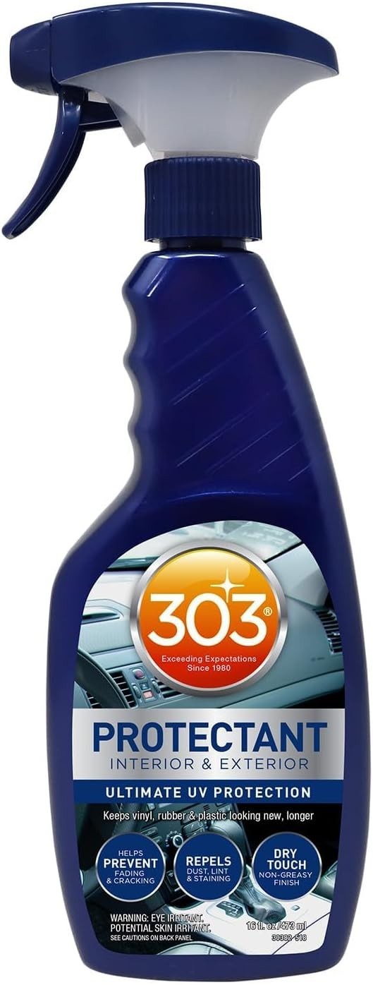 Automotive UV Protects Vinyl, Plastic & Rubber, Matte Finish, 16 oz