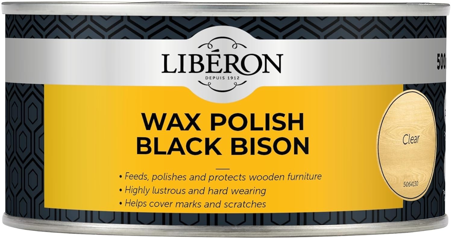 Liberon Black Bison Wax Polish Paste 500ml – Interior Wood Care 5064130 Last one