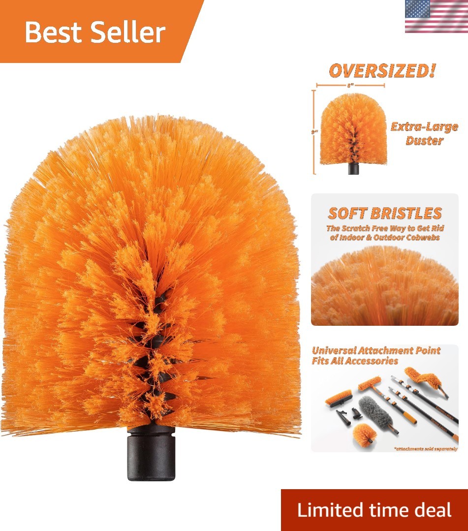 Big & Puffy Cobweb Duster for Efficient Indoor/Outdoor Cleaning – Washable Tool