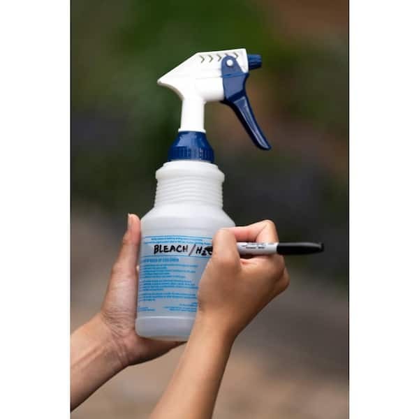 32 oz. Heavy-Duty Pro Wide Mouth Bleach Resistant Spray Bottle (3-Pack)