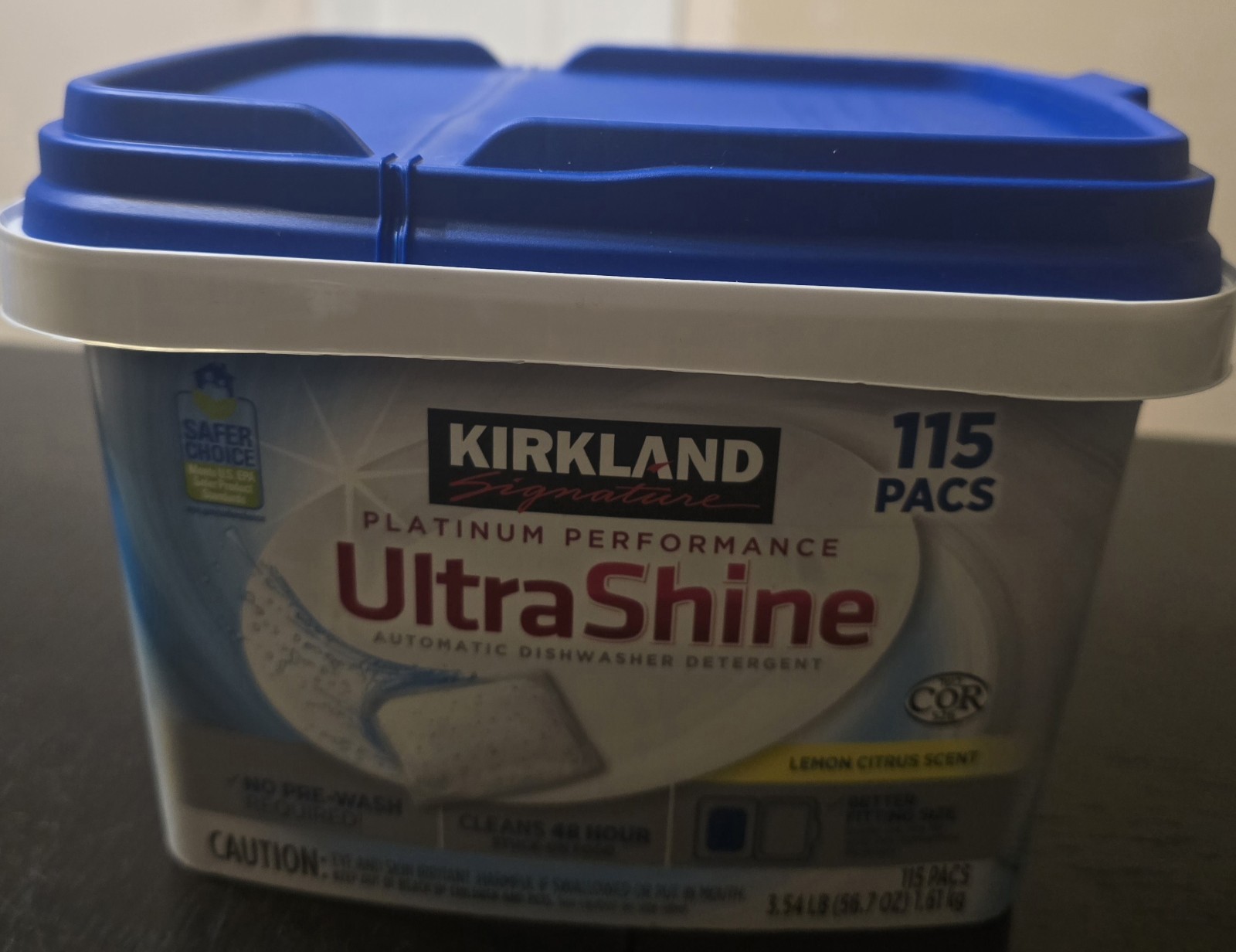 Kirkland Signature Platinum Performance UltraShine Dishwasher Detergent 115Count