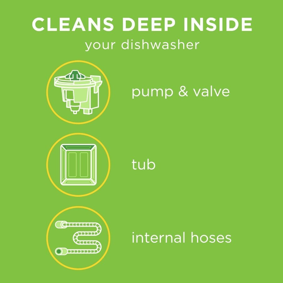 Dishwasher Cleaner Tablets Washing Machine Cleaner sparkling fresh Inside Cleans
