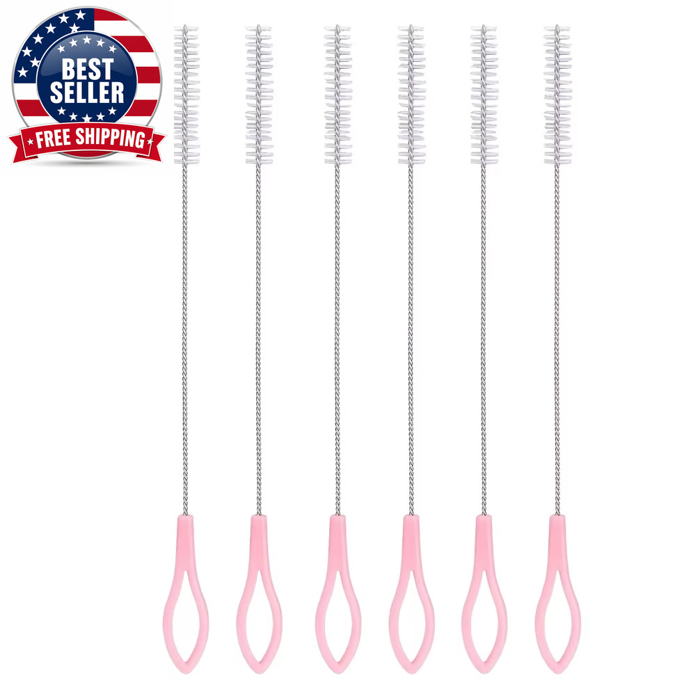 Nylon Stainless Steel Straw Brushes Drinking Straw Cleaning Extra Pipe Straw Cle