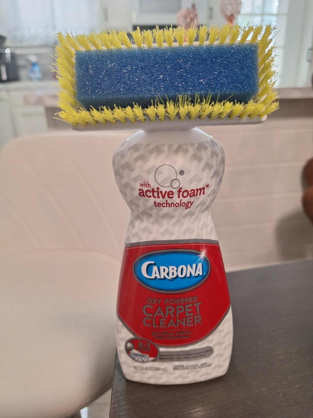 Carbona Carpet Cleaner Brush | Oxy-Powered Foam Spot Stain Removal | 13.5 Fl Oz