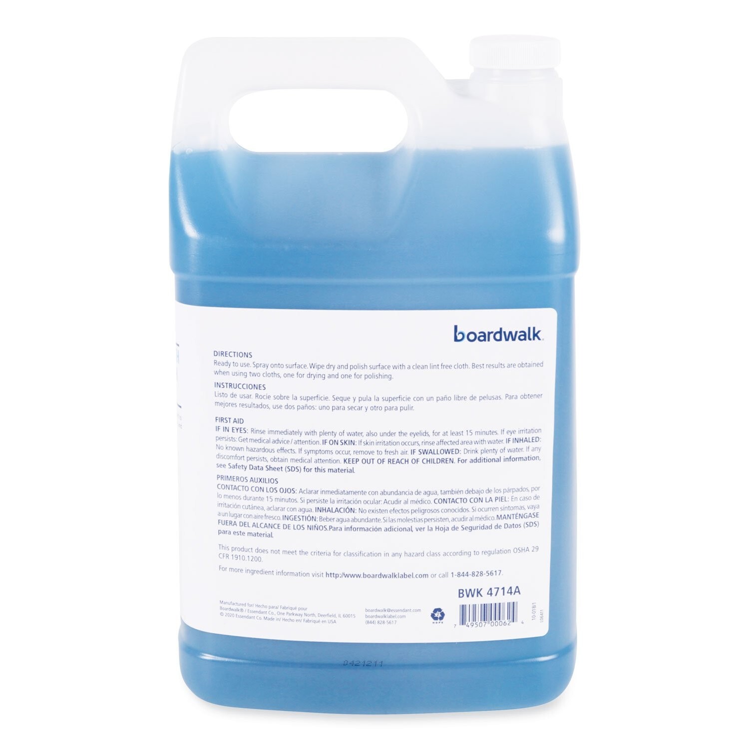 (4 Pack) 1 Gallon Glaas Window Cleaner with Ammonia & Spray Bottles Options