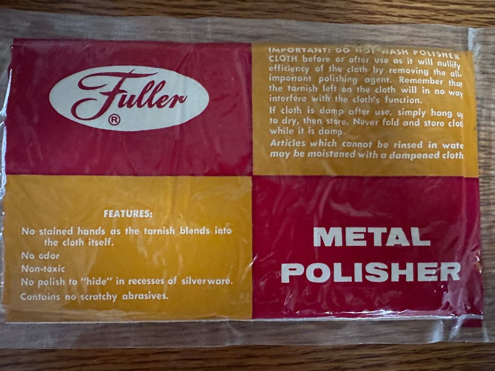 Vintage Silver Care Products Fuller Brush Cloth Cadie Cloth Lillian Vernon