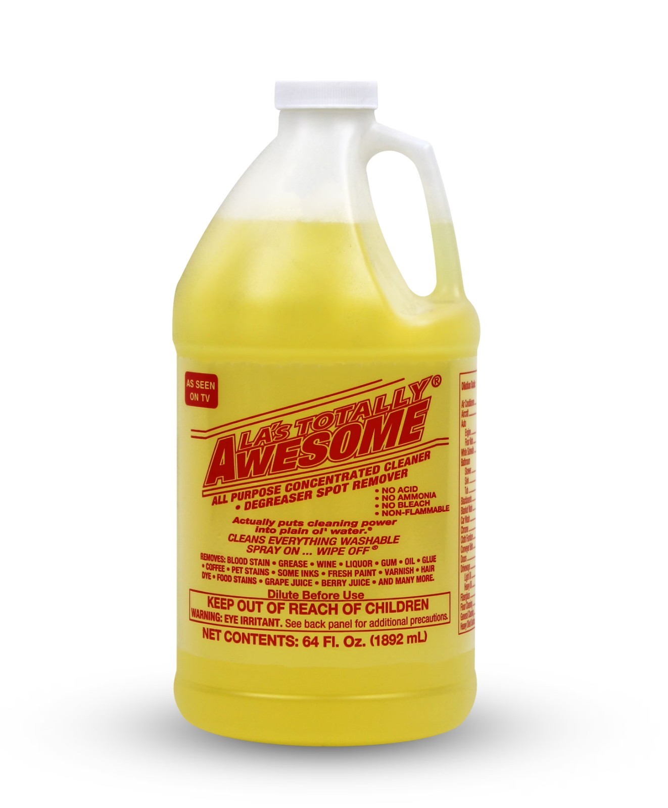LA’s Totally Awesome All Purpose Concentrated Cleaner ,Degreaser, 64 fl oz.