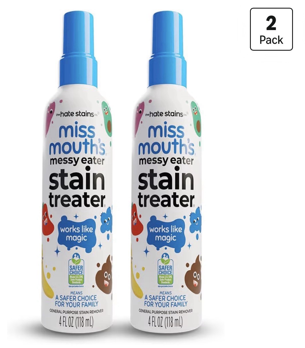 2 Pack- New The Hate Stains Miss Mouth’s Messy Eater Stain Treater – 4oz