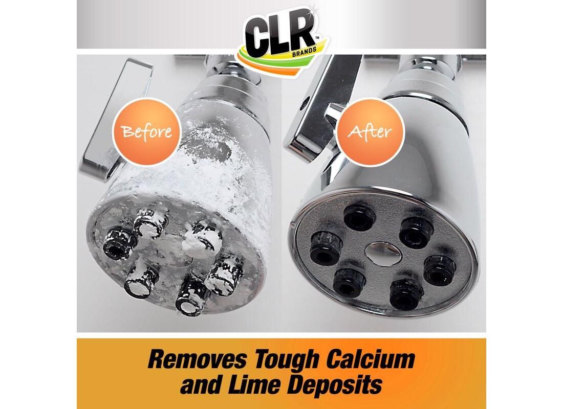 CLR CL-12 Calcium/Lime/Rust Cleaner, 28 oz, Liquid, Slightly Acidic, Lime Green