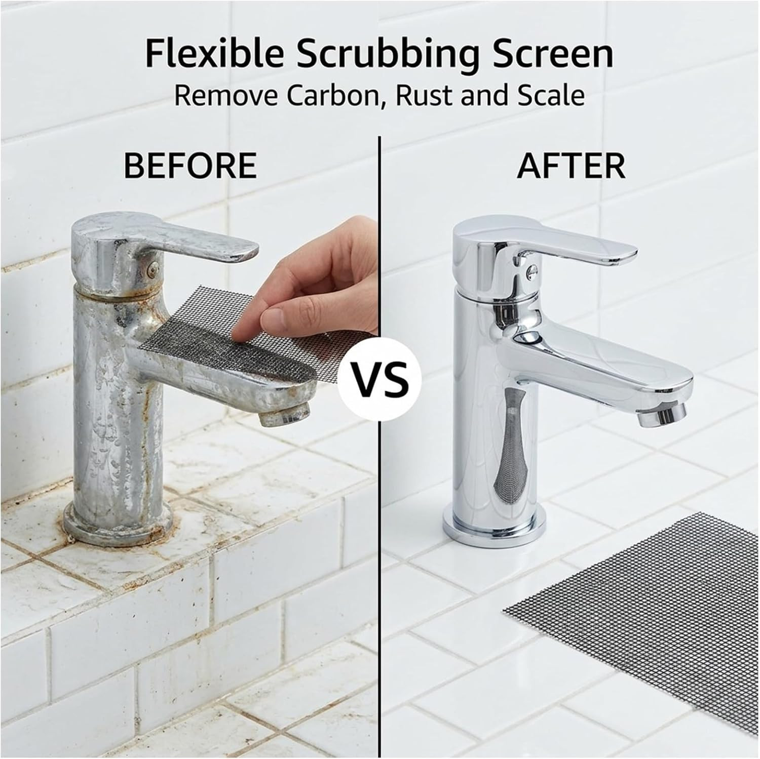 15PCS Mesh Cleaning Screen for Toilets, 5.5×4 Inch Flexible Scrubbing Screen …