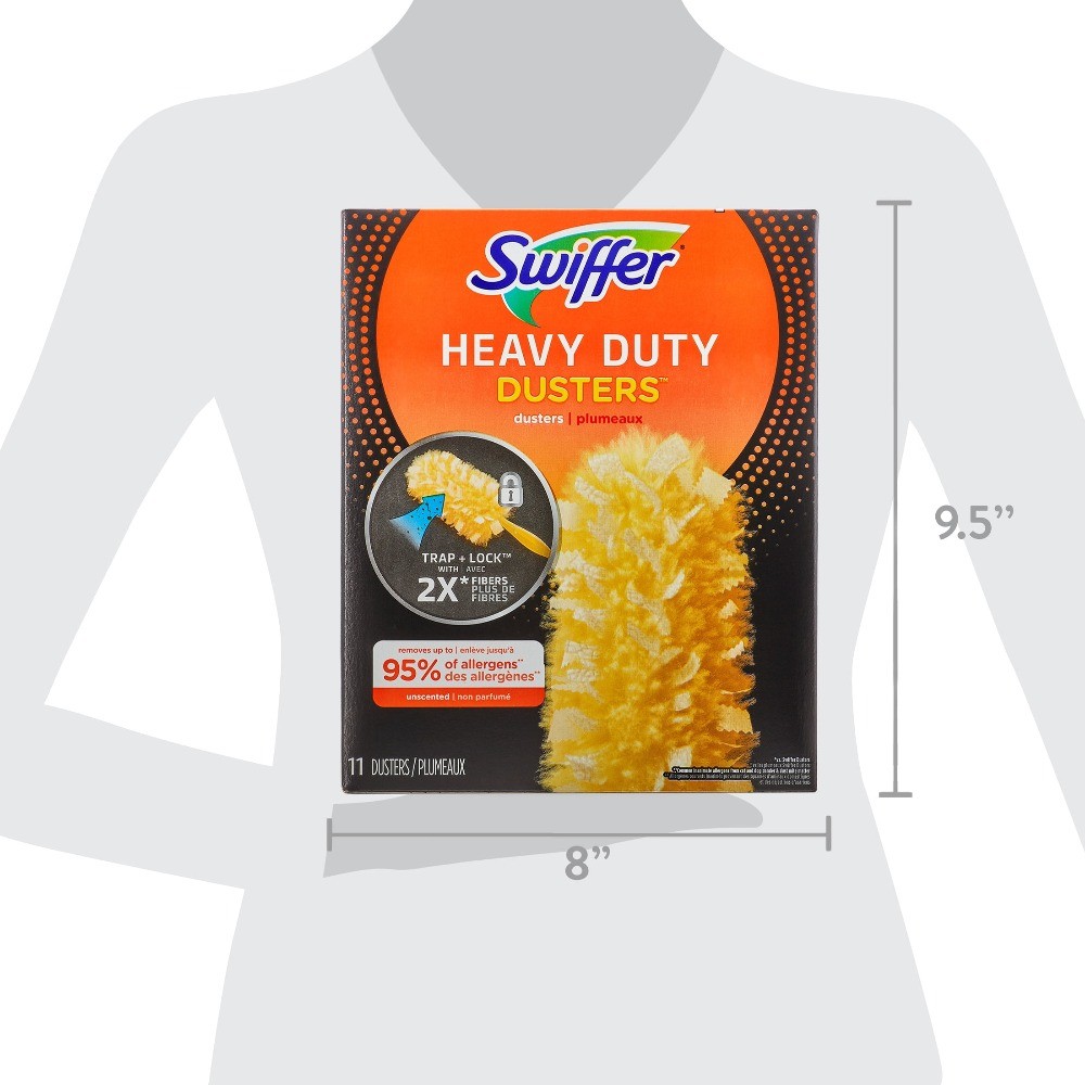 Swiffer Heavy Duty Duster Refills, Unscented, 11 Count
