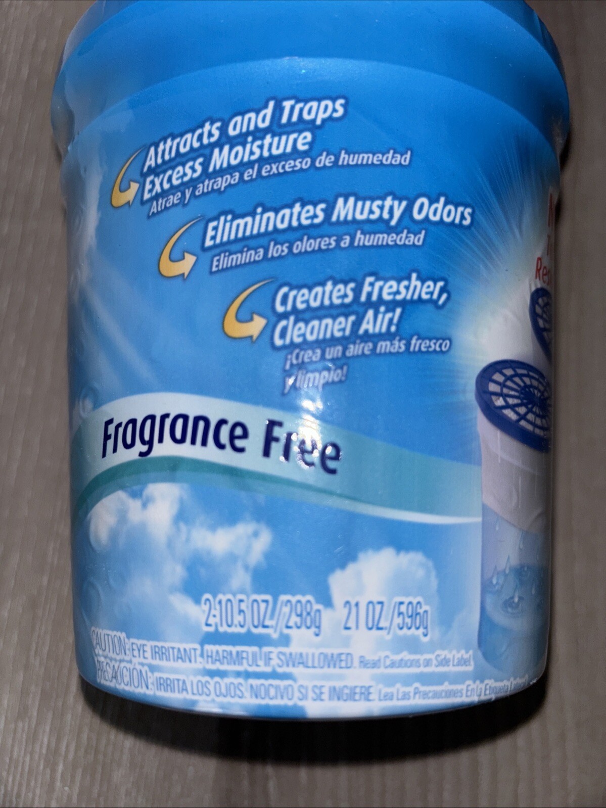 NEW Damprid 10.5oz Tubs – Refillable Moisture Absorber – 2 Pack Fragrance Free