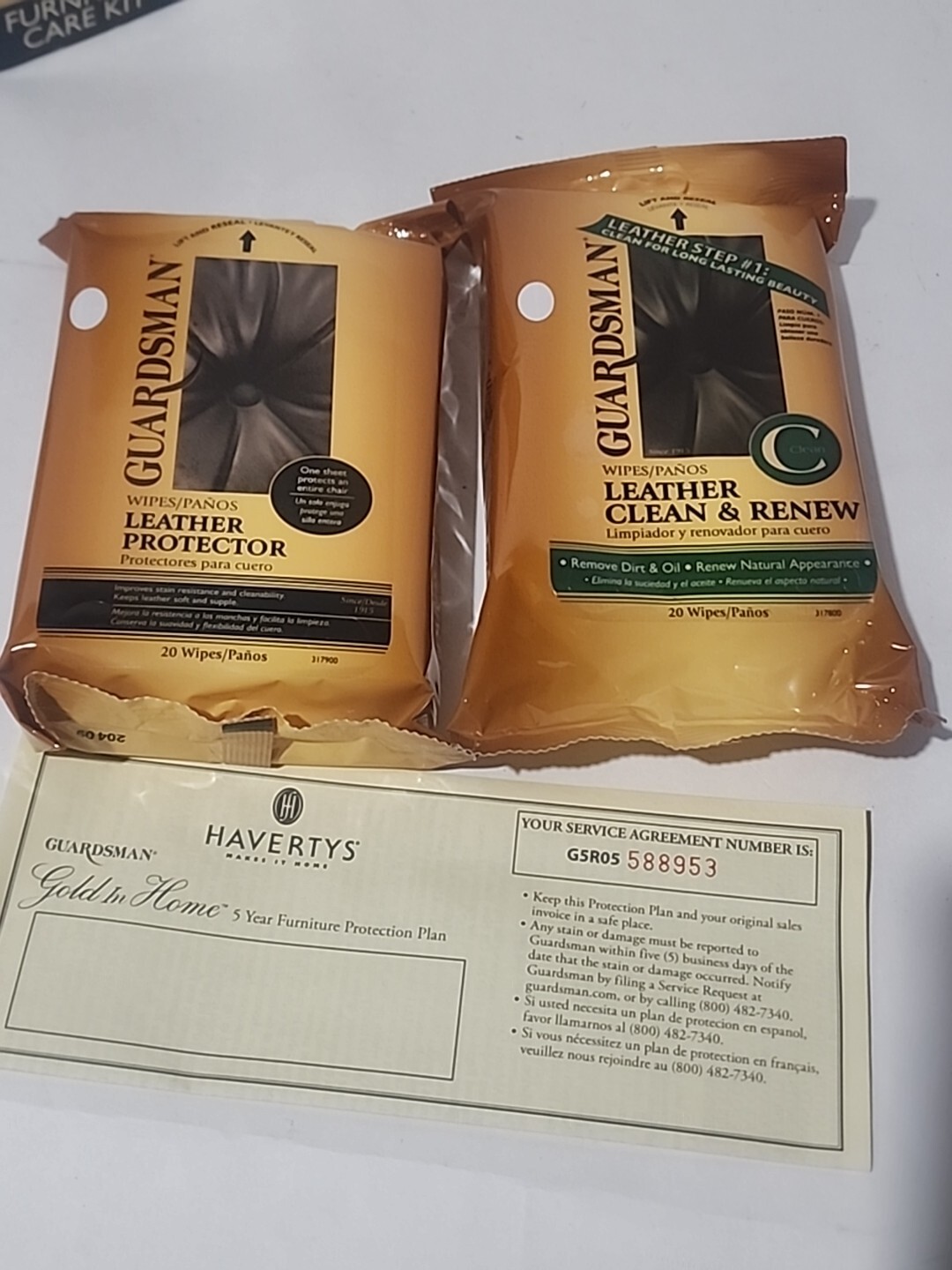 Havertys Guardsman Furniture Care For Fabric Wood Leather Home Cleaning Gold Kit