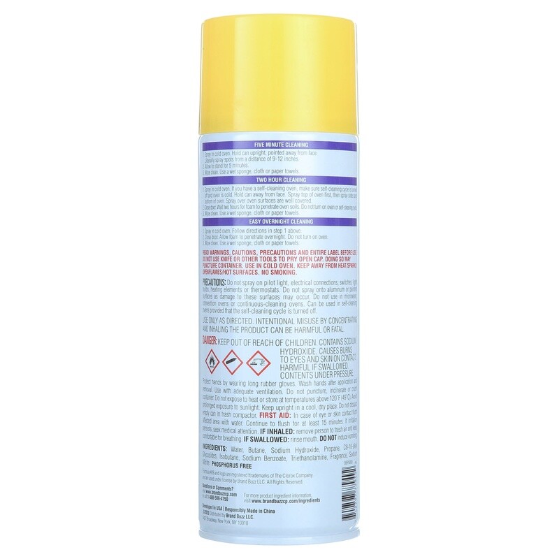 Heavy Duty Oven Cleaner Lemon Scent Powerful Grease Remover 4 Pack 14.5oz New
